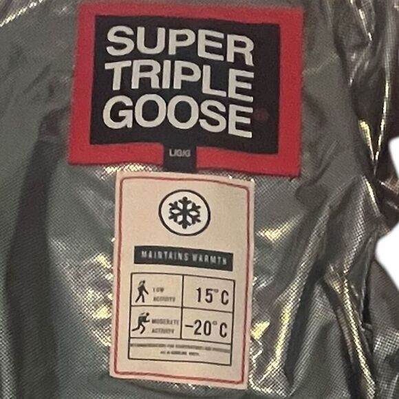 Super Triple Goose Woman’s Pink Ski Jacket  Vegan 15- -20 Degrees L - Picture 5 of 11